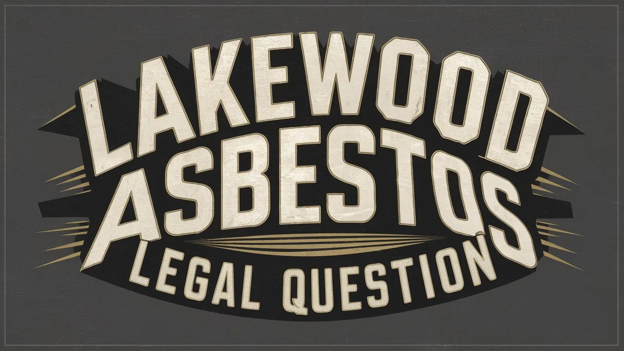 lakewood asbestos legal question